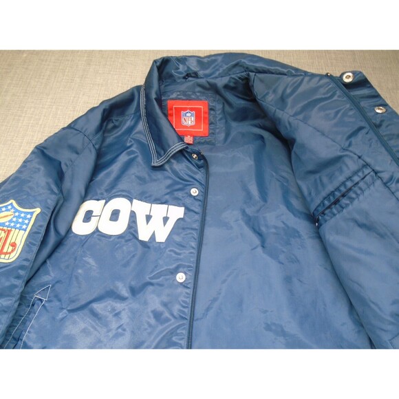 Vintage NFL Dallas Cowboys Jacket VTG Nylon Size Medium NFL Originals - Picture 15 of 16